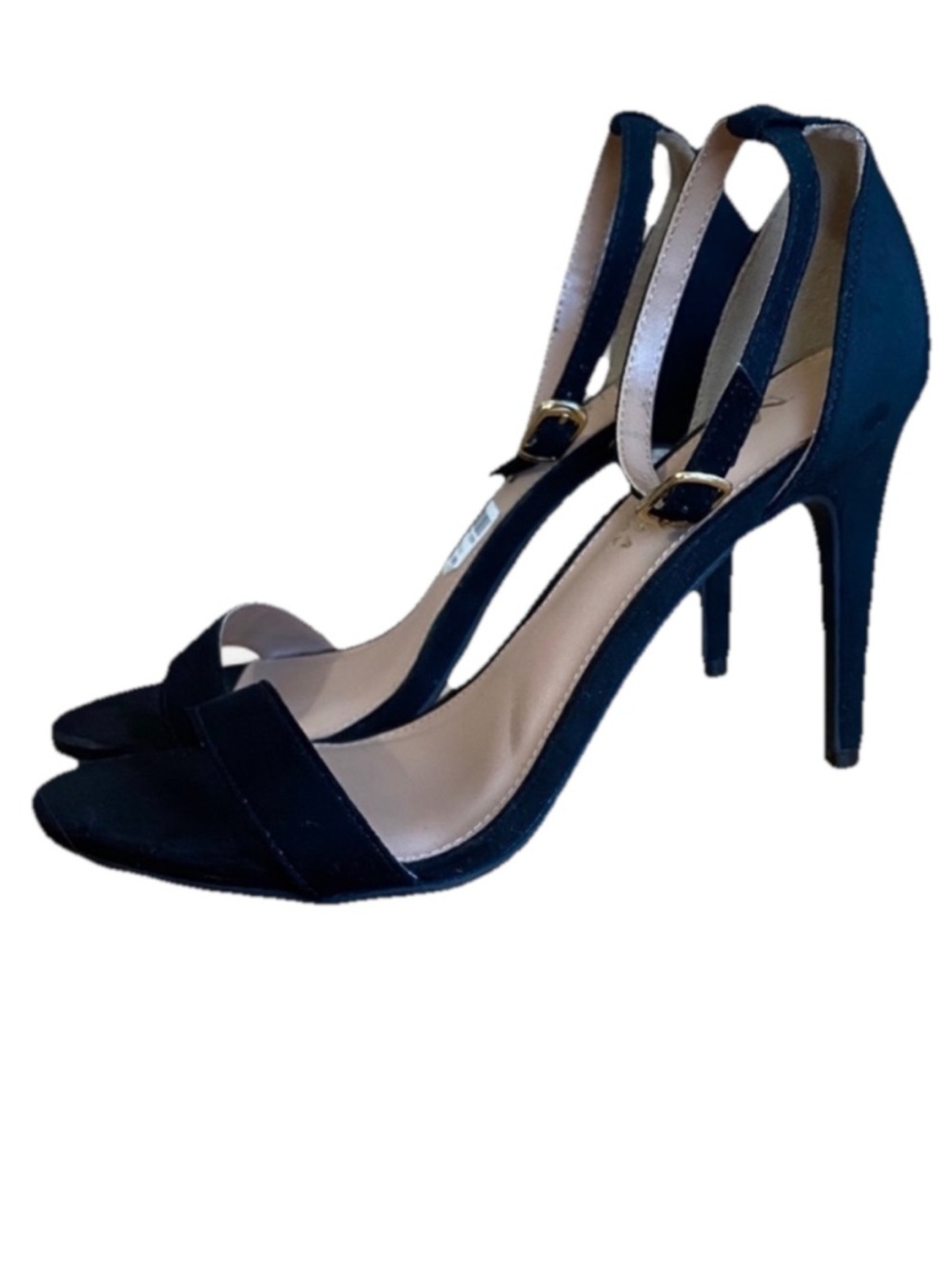 Martha Everyday Women’s Open Toe Ankle Strap High Heels Black Size 6.5